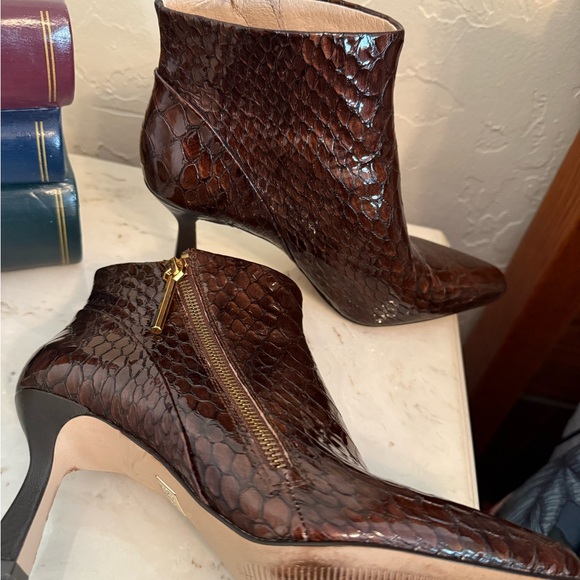 Louise et Cie mocha brown ankle boots - Picture 3 of 5